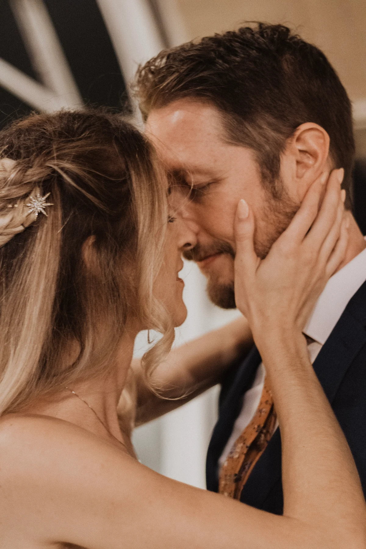 Marissa and Eric together on their wedding day.